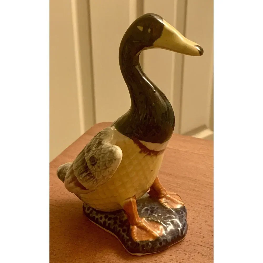 Vintage Mallard Duck Figurine -‎ Hand Painted Occupied Japan 6